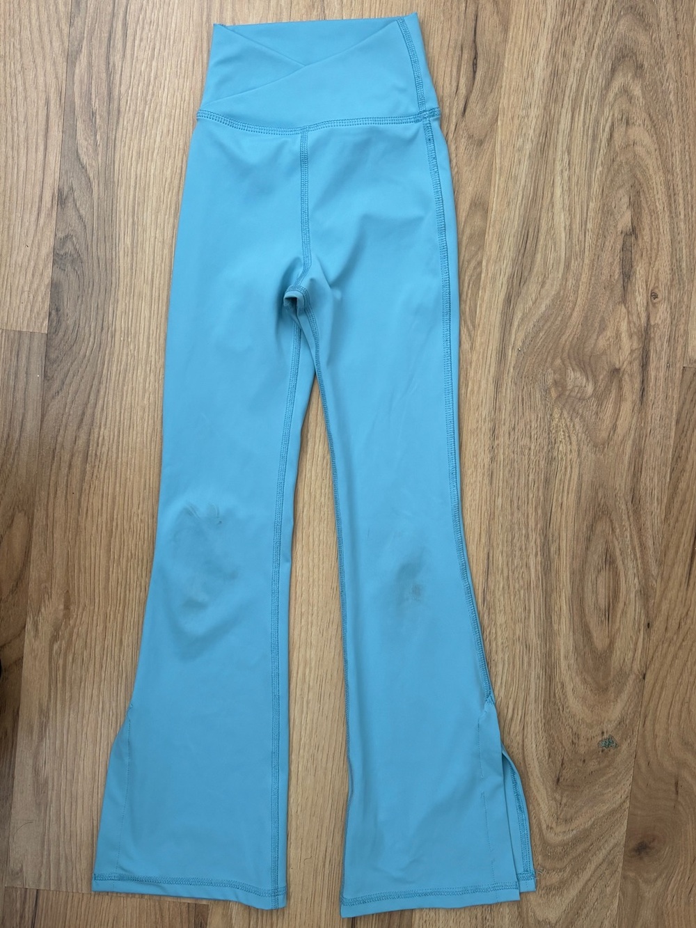 Tiger Friday Light Blue Flared Leggings